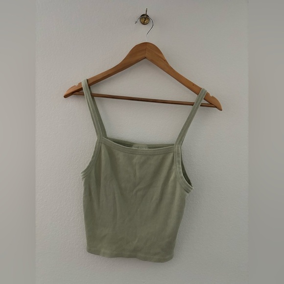 Cropped size medium sage green tank top from topshop! - Picture 3 of 3